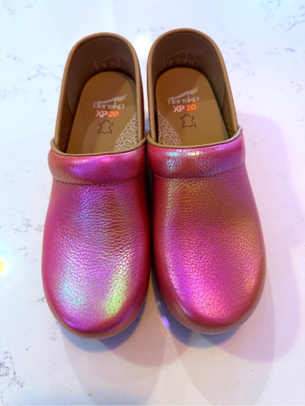 Dansko Professional XP 2.0 clogs iridescent pink leather 39 8.5 - Picture 3 of 10